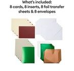 Cricut Joy Foil Transfer Insert A6 Cards 8 kpl