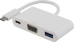 Deltaco USB-C -sovitin 60W - Valkoinen