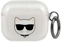 Karl Lagerfeld Choupette Head Case (AirPods 3) - Vit