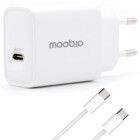 Moobio Wall laturi 25W + USB-C kaapeli