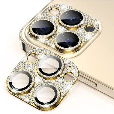 Enkay Rhinestone Camera Glass (iPhone 15 Pro/15 Pro Max)