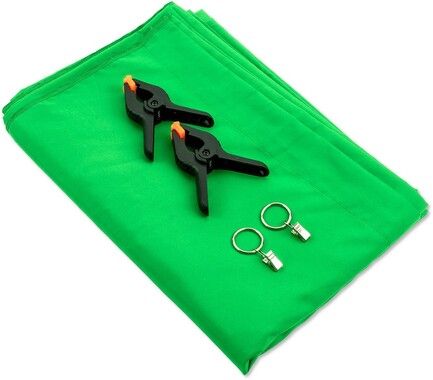 Trasig frpackning: 4smarts Chroma-Key Green Screen Set 3x2m