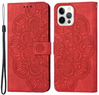 Trolsk Imprint Mandala Flower Wallet (iPhone 14 Pro)