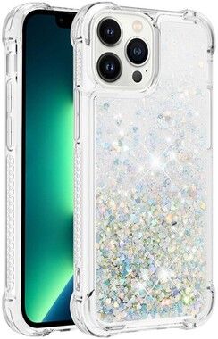 Trolsk Liquid Glitter Case - Hearts (iPhone 15 Pro)